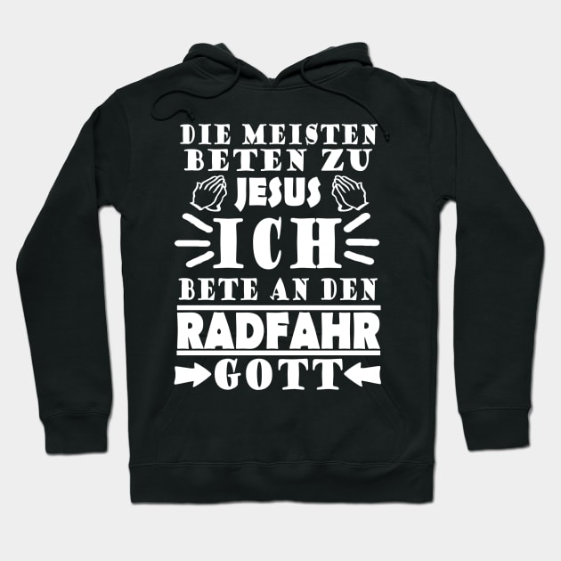 Radfahren Fahrrad Gott Radsport Carbon Tour Spruch Hoodie by FindYourFavouriteDesign